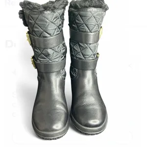 Michael Kors Aaron Boot Black, Size:6.5 Women's Black Quilted Boots thumbnail 2