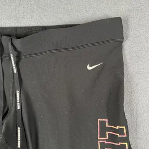 Nike Womens L Black Just Do It Spell Out Cycling Shorts Drawstring‎ Pockets thumbnail 3