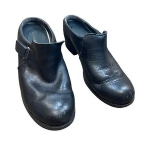 Merrell womens black leather mule clogs shoes 9 SKU 6830 thumbnail 1