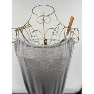Victoria's Secret Women's Grey Sleeveless Drawstring Midi Dress Size L thumbnail 6