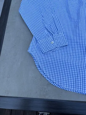 Ladies Large Old Navy Blue Check Blouse - never worn thumbnail 6