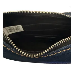 NWT Marc Jacobs Mini Drifter Denim Baguette Convertible Shoulder Bag Blue Y2K thumbnail 8