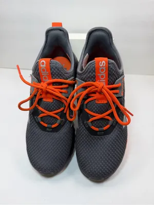 Adidas Cloudfoam Women Size 5 Gray Orange Running Sneakers Athletic Shoes thumbnail 3