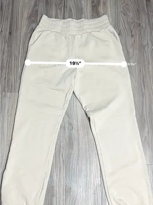 POPFLEX Beige High-Rise Elastic Waist Joggers thumbnail 5