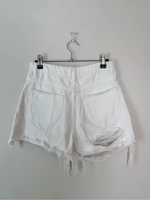 Rollas Duster Jean Shorts Layla White 27 thumbnail 3