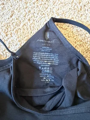 Free People Movement Good Karma Ruched Tank Top Black thumbnail 4