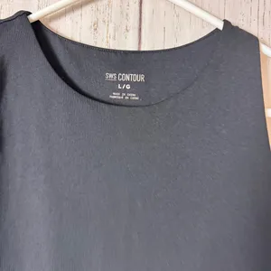 SWS Contour Sleek Women's Black Sleeveless Bodysuit Sz L thumbnail 3