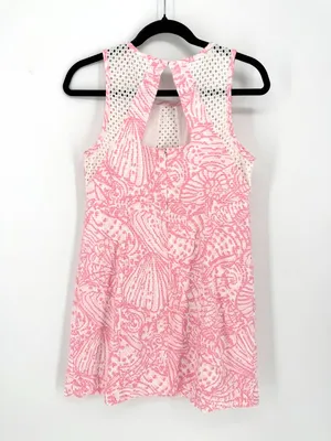 Lilly Pulitzer Kaylee Shift Dress Hubba‎ Bubba Sea Cups Pink Size 8 thumbnail 7