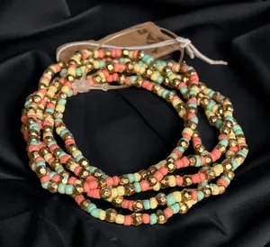 ZAD multicolor beaded stretch bracelet set Multiple thumbnail 1