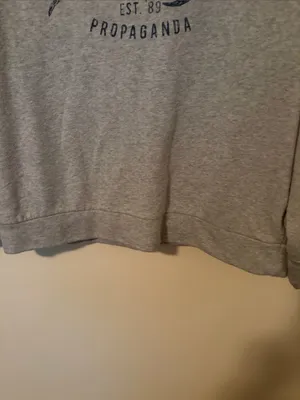 Obey Light Gray Sweatshirt with Navy Script thumbnail 5