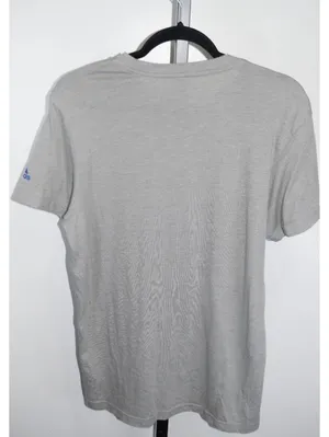 Adidas Kansas Jayhawks KU Gray Mascot Logo T-Shirt Size Medium Short Sleeve thumbnail 2
