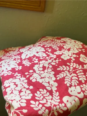 J. Crew Red and White Floral Halter Midi Dress 100% cotton y2k thumbnail 2