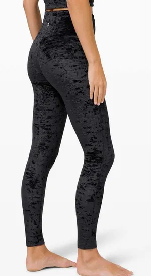 Lululemon Wunder Lounge High-Rise Tight crushed velvet thumbnail 1