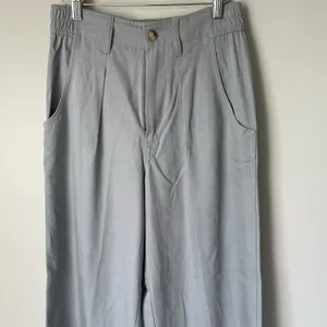 Madewell The Neale Straight-Leg Pant in Drapeweave Overcast Blue Women's Size 6 thumbnail 3