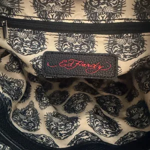 Ed Hardy Pink Skull Tattoo Tote Bag NWT - Y2K Biker Chic thumbnail 14