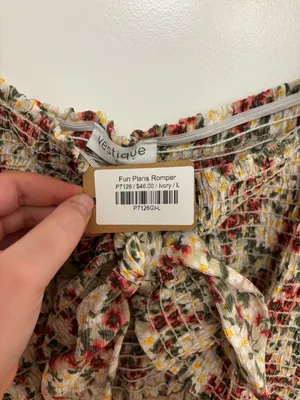 Vestique Romper Floral Strapless  thumbnail 3