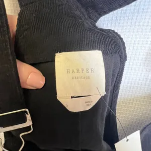 Harper Heritage Francescas Black Corduroy Button Front Pinafore Dress‎ Small thumbnail 3