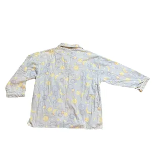 Lanz Of Salzburg Celestial Moon and Stars Flannel Pajama Set‎ Blue Large 2 Piece thumbnail 7