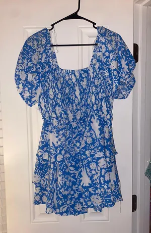 Entro Blue And White Romper thumbnail 2