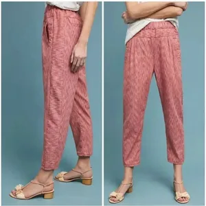 Anthropologie Red Space Dye Jogger Pants Size Small Boho‎ Lounge Casual Cotton thumbnail 2