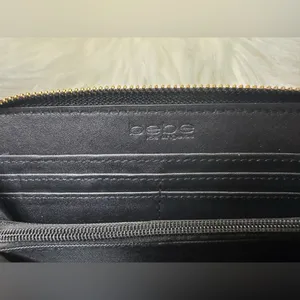 Bebe Elegant Black Wallet with Gold Accent thumbnail 4
