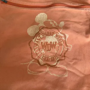 Disney parks, Walt Disney World‎ Orange Drawstring Backpack with Disney Logo thumbnail 4