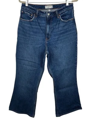 Abercrombie & Fitch Curve Love Vintage Flare High Rise Jeans 31/12 SHORT thumbnail 1