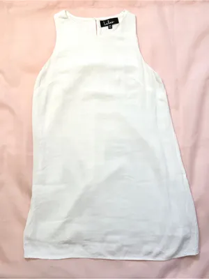 Lulus Women’s Sassy Sweetheart Sleeveless White Shift Mini Dress Size XS thumbnail 5