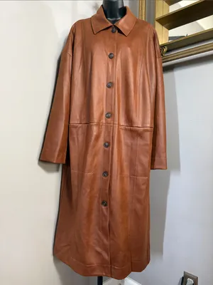 NEW We The Free Medium Carmen Vegan Suede Duster Brown Button Front Coat NWT thumbnail 3
