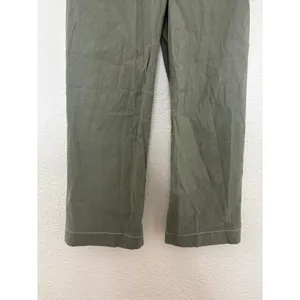 Anthropologie Maeve Colette Crop Pants Maeve Contrast Stitch Moss Olive Green 24 thumbnail 11