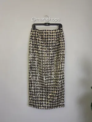 Sau Lee Amelia Skirt Gold Size 8 thumbnail 5