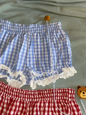 Cider Gingham Bloomer Shorts Blue  thumbnail 3