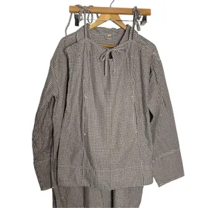 Free People Arlo Gingham Check 2 Piece Mini Dress Long Sleeve Shirt Co-Ord Set S thumbnail 10