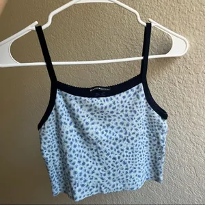 brandy melville blue cheetah tank thumbnail 1