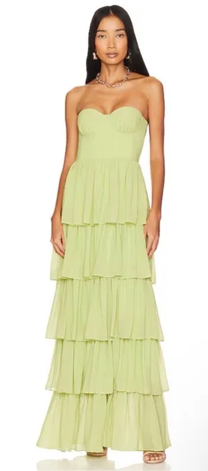 Green revolve dress thumbnail 1