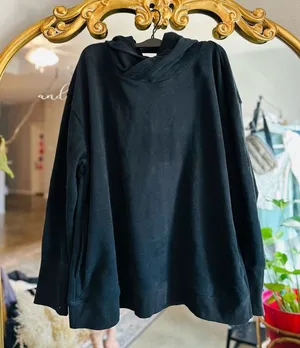 Free people movement black hoodie large nwot thumbnail 1