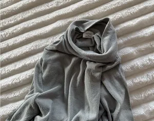 Aritzia Wilfred Grey Thermal Layering Mock Neck Sweater thumbnail 5