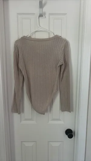 Long sleeve Sweater Bodysuit Tan Size M thumbnail 2
