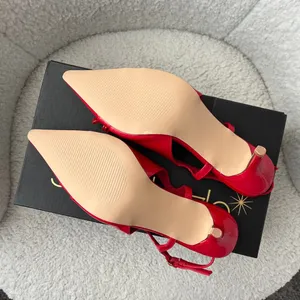 NWT Shoe Dazzle Salsa Red Florentina Slingback Pump (USW8.5) thumbnail 7