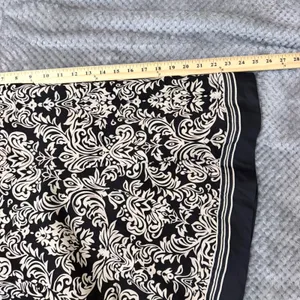 Robbie Bee Skirt 22W Plus Size Black Beige Damask Church Modest 100% Cotton Knee thumbnail 7
