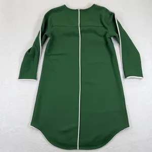 Tuckernuck Green Long Sleeve‎ CrewNeck Dress XXS Piping Trim workwear thumbnail 7
