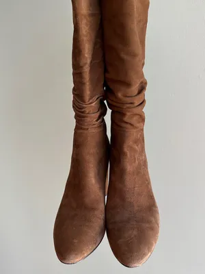 Banana Republic Midshaft Slouch Suede Boots, Nutmeg, Size 9.5 thumbnail 6