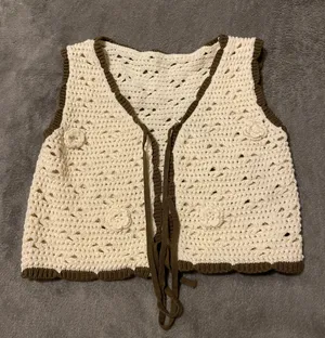 Crocheted Top️ White thumbnail 1