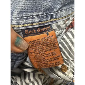 ROCK REVIVAL Women's Low-Rise Distressed Abrienda Skinny‎ Jeans - Size 26 thumbnail 8