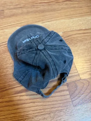 Good Vibes Baseball Hat Blue thumbnail 3