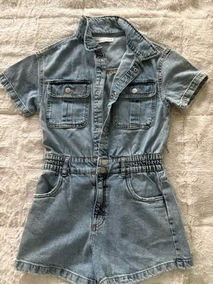 ZARA Jean Romper Blue thumbnail 2
