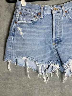 Agolde‎ 24 Parker long shorts Distressed Jean Shorts thumbnail 5