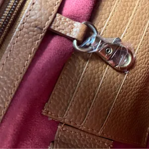 LENE Large Brown Leather and suede Hobo Bag/Shoulder Bag thumbnail 12
