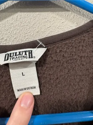 Duluth Trading Softmore Fleece Crewneck Pullover Size L thumbnail 3