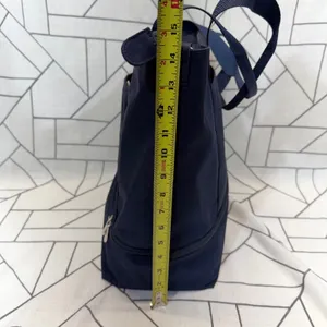 Lo & Sons Catalina Deluxe Tote Navy Blue Canvas Travel Weekend Bag READ thumbnail 4